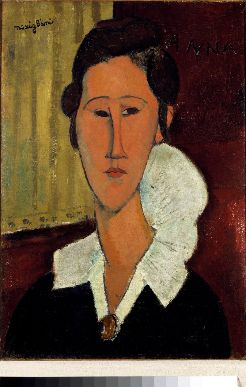Kobieta z kołnierzykiem lub portret Anny Zborowskiej autorstwa Amedeo Modigliani