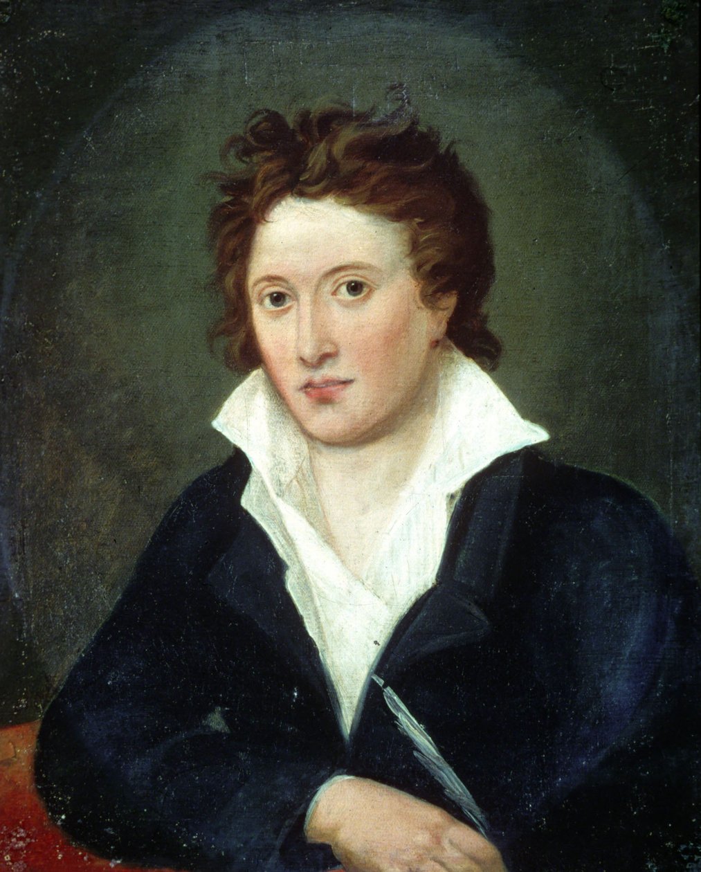 Portret Percy Bysshe Shelley (1792 - 1822) autorstwa Amelii Corran autorstwa Amelia Curran