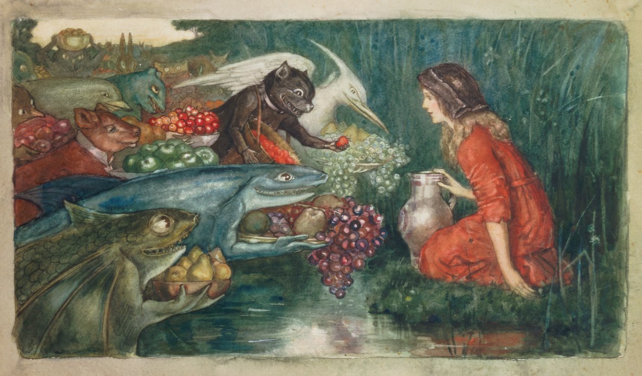 Żniwa goblinów, ok. 1910 r. autorstwa Amelia M. Bowerley or Bauerle