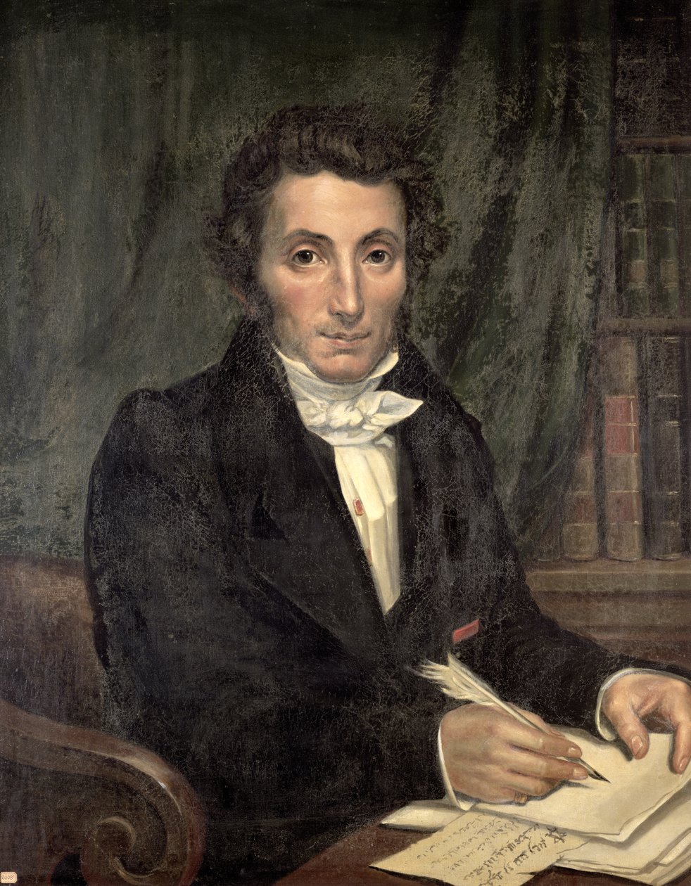 Portret Rene Caillie (1799-1838), francuskiego badacza północno-zachodniej Afryki, 1830 autorstwa Amelie Legrand de Saint Aubin