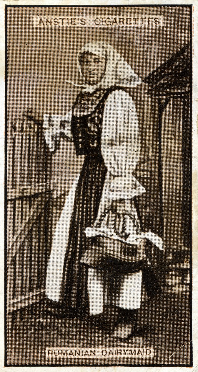 Rumuńska mleczarka, według fotografii z końca XIX wieku, 1925 autorstwa American Photographer
