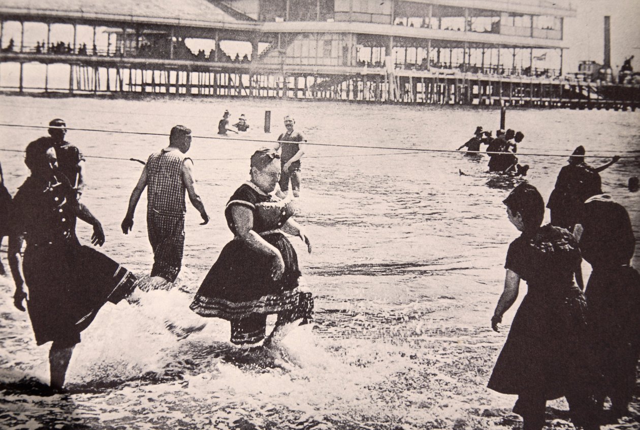 Amerykański kurort nadmorski, ok. 1890 autorstwa American Photographer