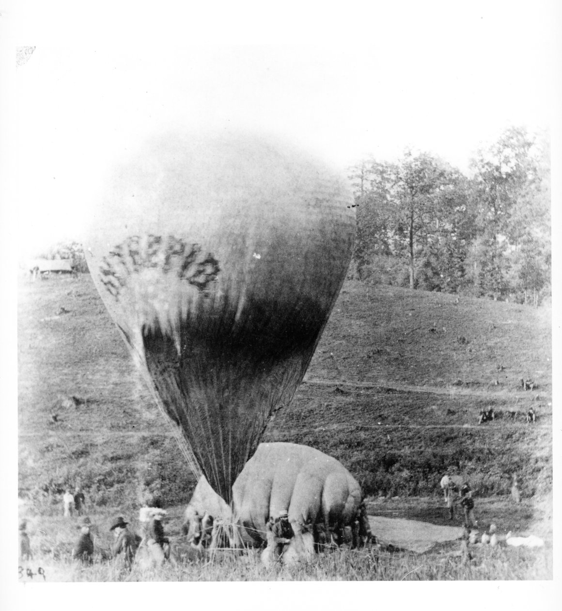 Balon w pobliżu Gaines Mill, Wirginia, 1862 autorstwa American Photographer