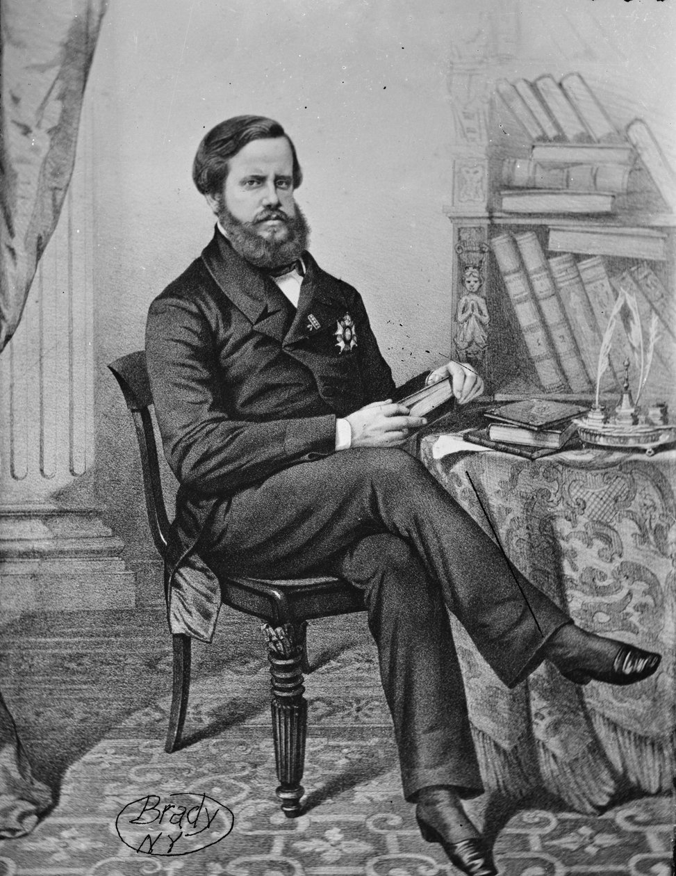 Don Pedro II, cesarz Brazylii, 1855-65 autorstwa American Photographer
