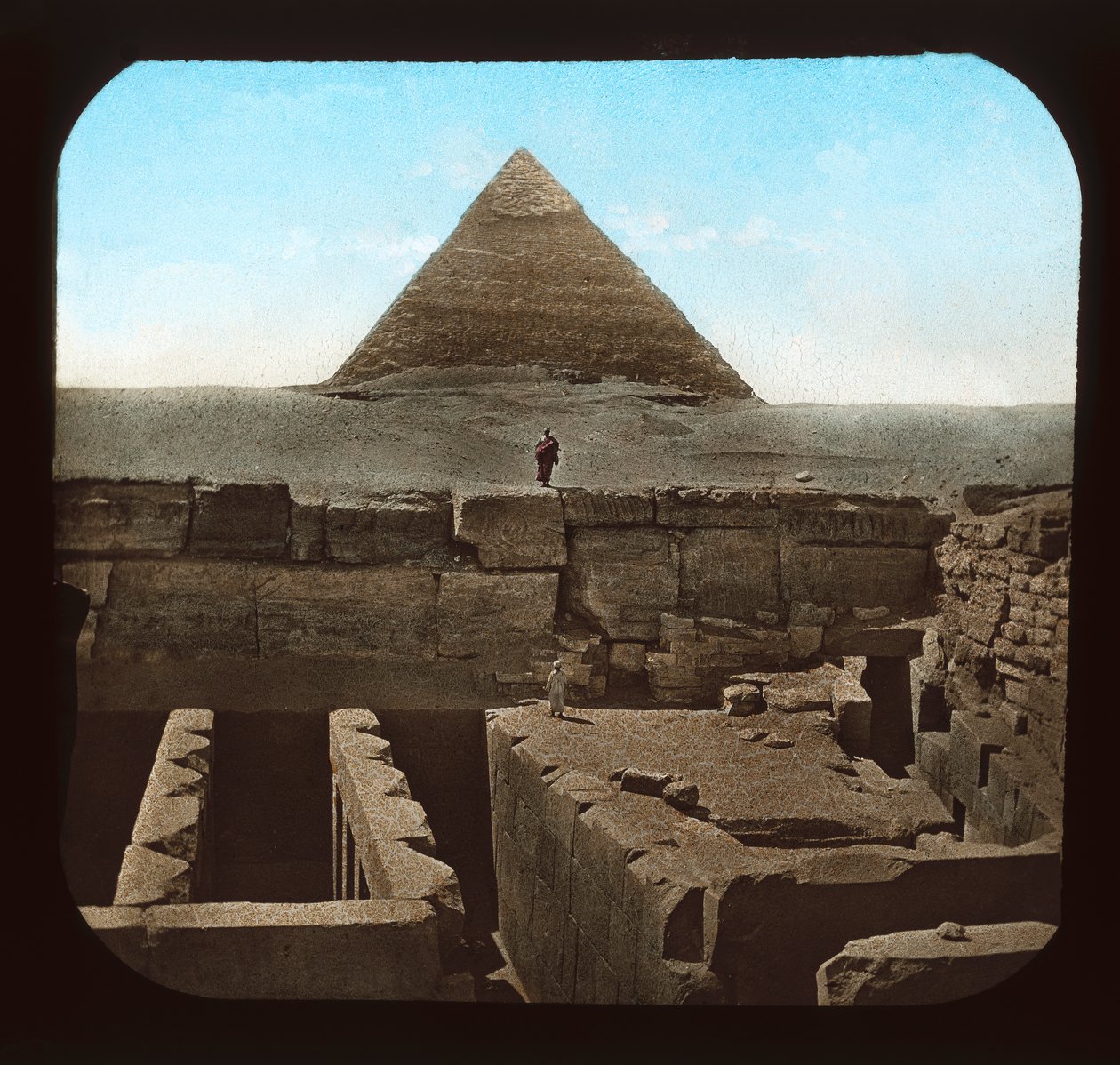 Gizeh - Piramida Chefrena (zjeżdżalnia z latarnią) autorstwa American Photographer