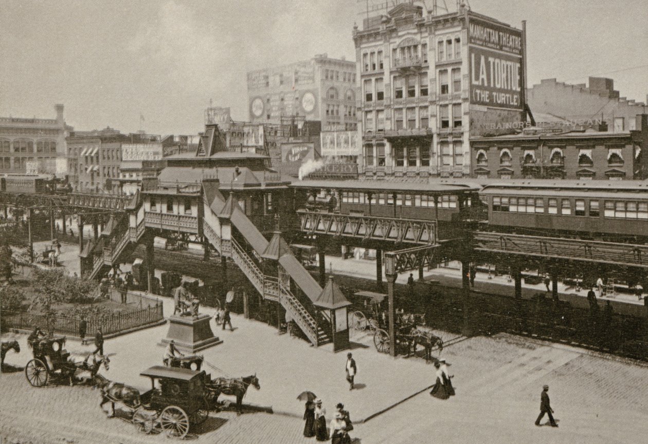 Greeley Square, widziany z Broadwayu i 34th St., Nowy Jork, 1898 autorstwa American Photographer