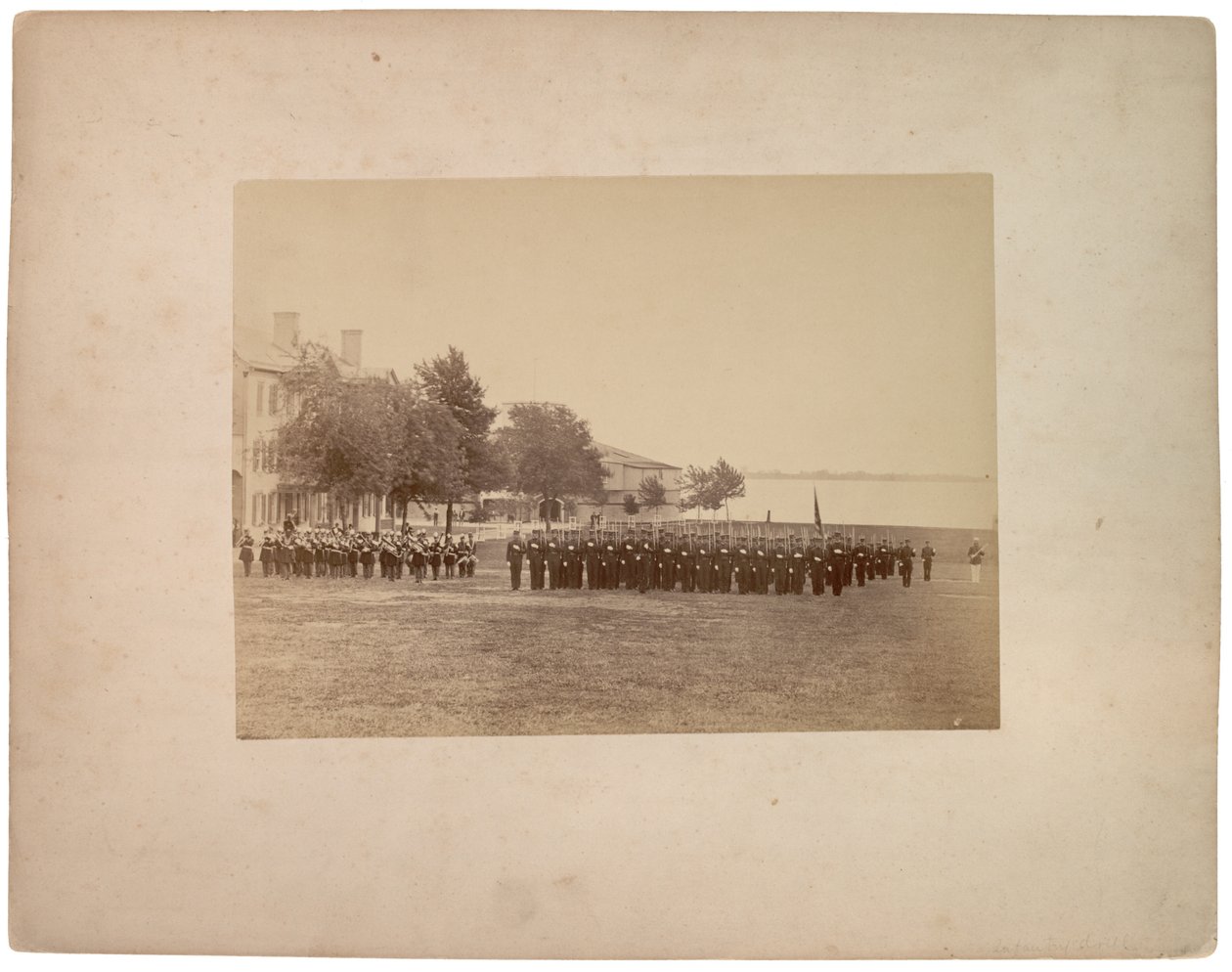 Wiertło piechoty, ok. 1870 (zdjęcie w sepii) autorstwa American Photographer
