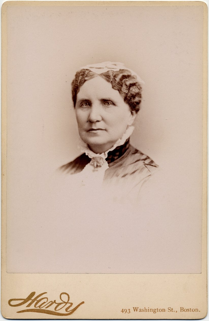 Mary Ashton Rice Livermore (1820-1905), reformatorka, pisarka, zasiadała w komisji sanitarnej podczas wojny domowej, orędowniczka praw kobiet; fot. A N Hardy, Boston (zdjęcie albumu) autorstwa American Photographer