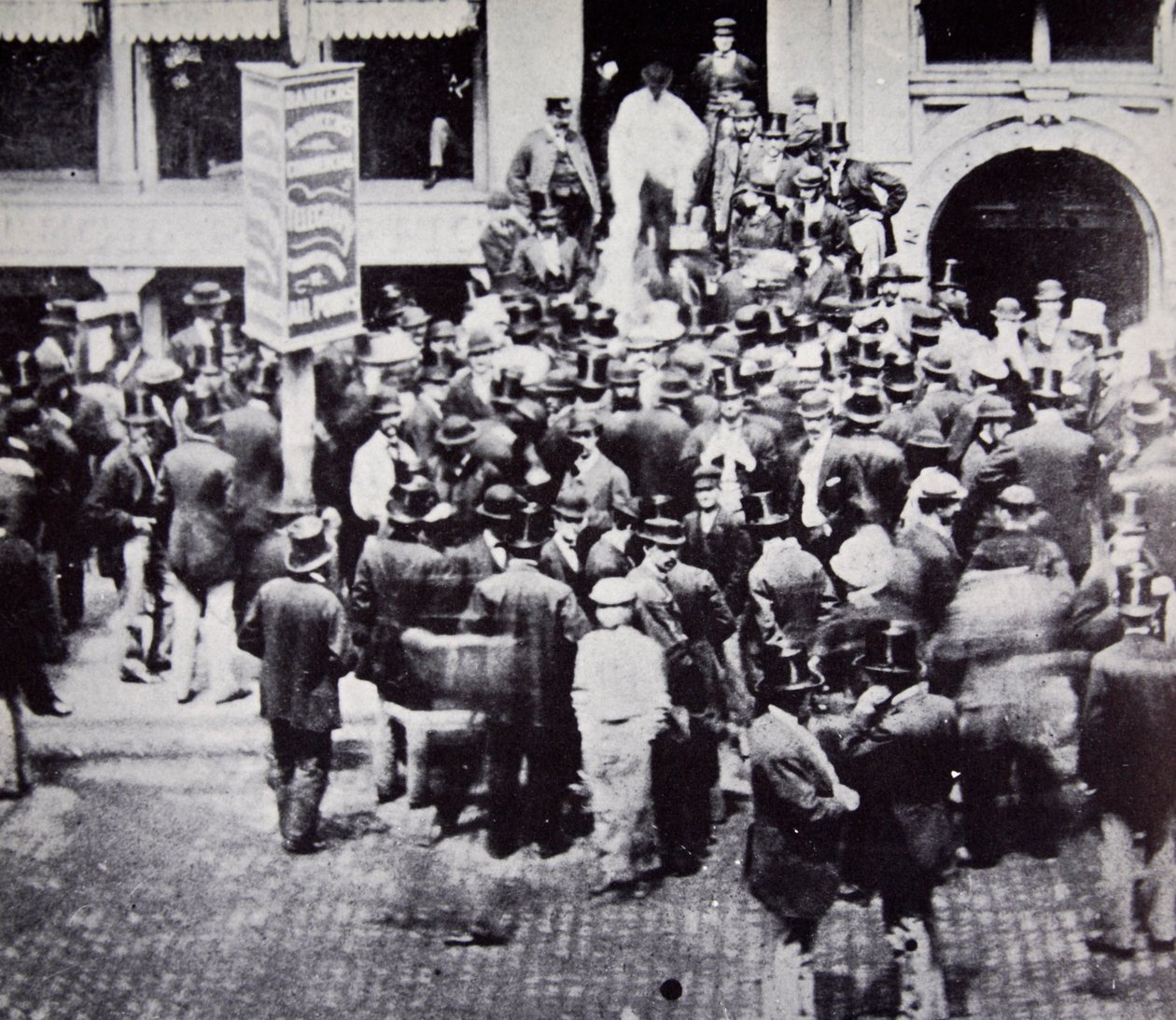 Nowojorska Giełda Złota, 1863 autorstwa American Photographer