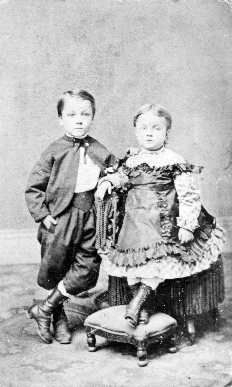 Portret brata i siostry, ok. 1860 autorstwa American Photographer