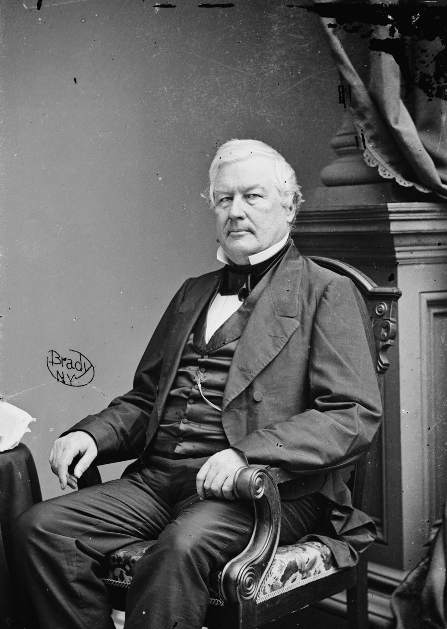 Prezydent Millard Fillmore, 1855-65 autorstwa American Photographer