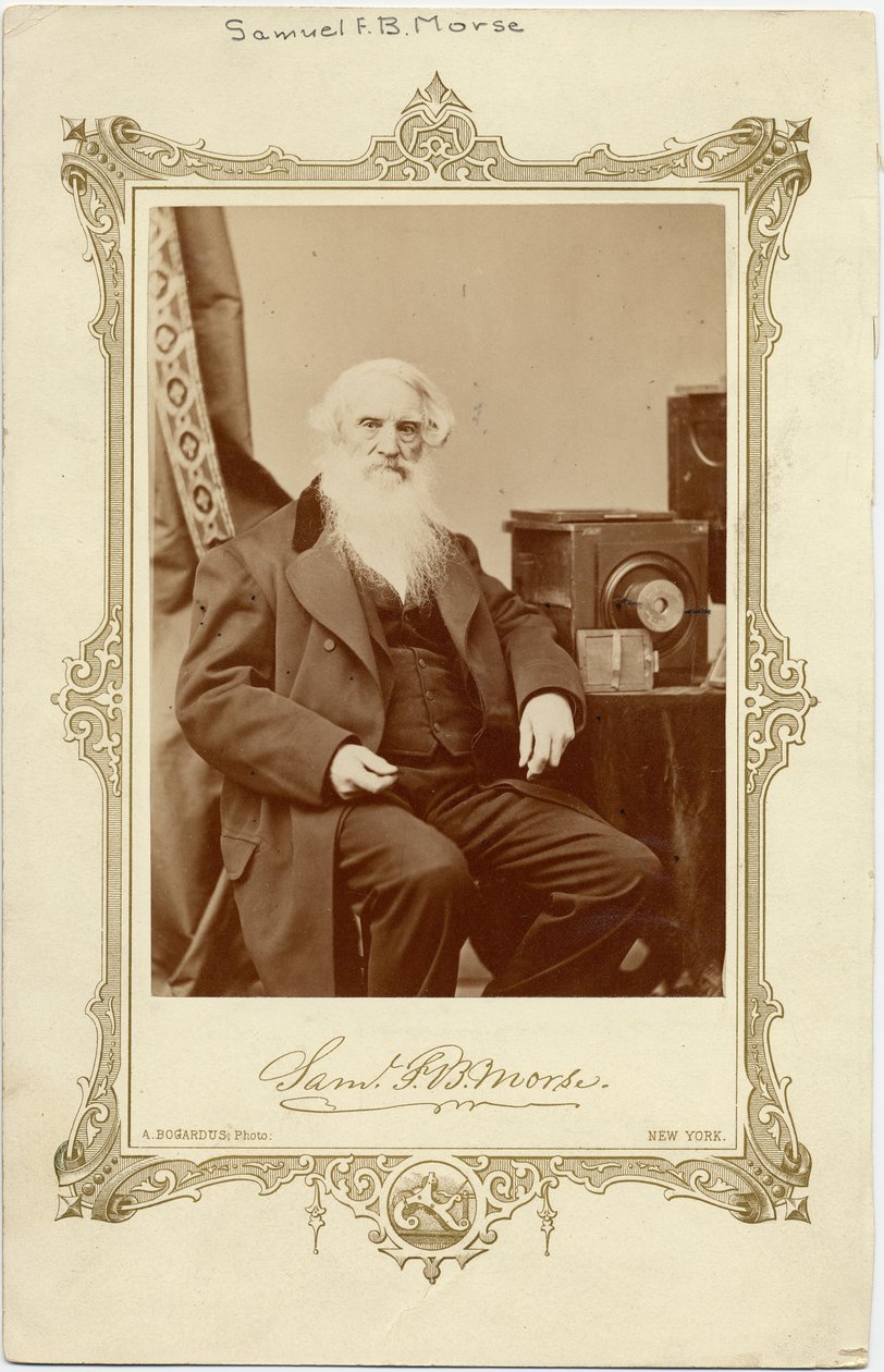 Samuel Finlay Breese Morse (1791-1872), amerykański malarz i wynalazca telegrafu jednoprzewodowego i kodu Morse