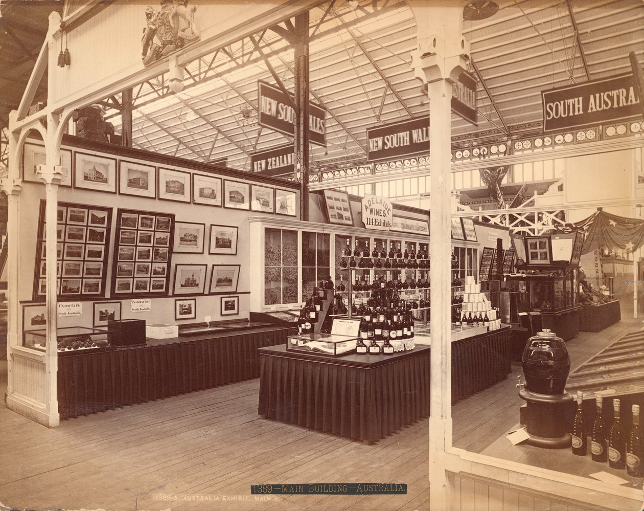 Wystawa Australii Południowej, Gmach Główny, Międzynarodowa Wystawa Stulecia, Filadelfia, 1876 (druk albumowy) autorstwa American Photographer