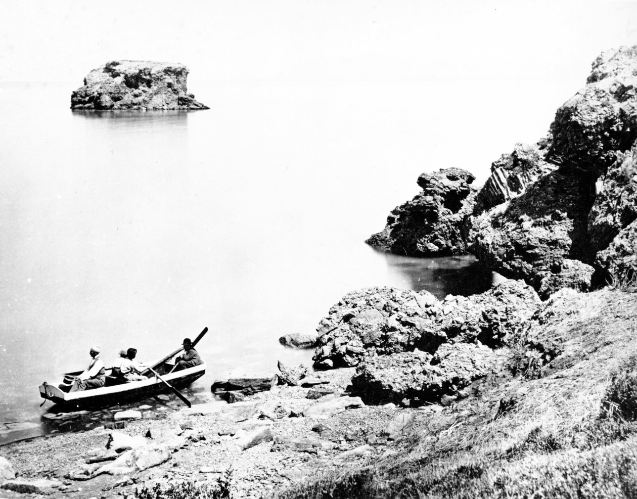 Wielkie Jezioro Słone, Utah, ok. 1870 autorstwa American Photographer