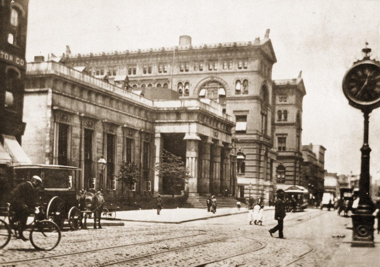 Więzienie Old Tombs i budynek sądów karnych, Center Street, Nowy Jork, 1895 autorstwa American Photographer