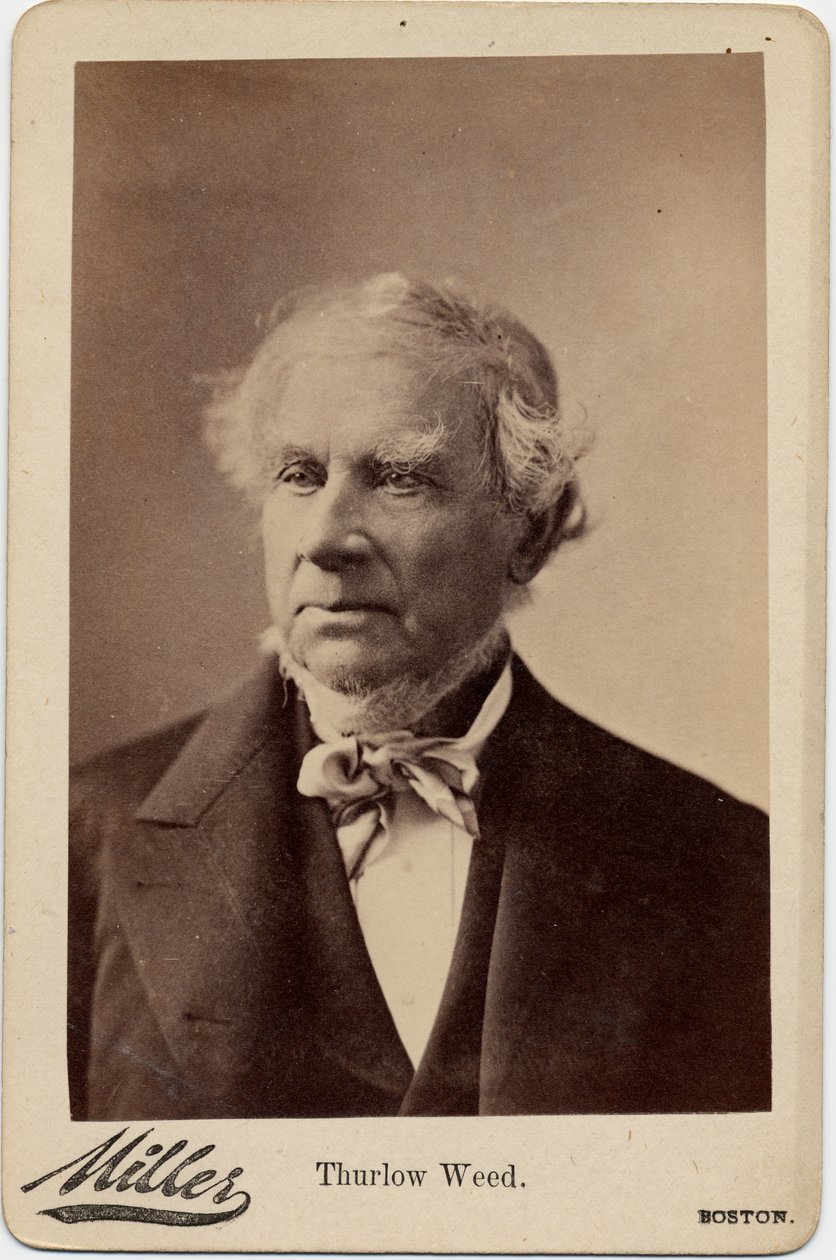 Thurlow Weed (1797-1882), amerykański polityk i dziennikarz; zdjęcie George