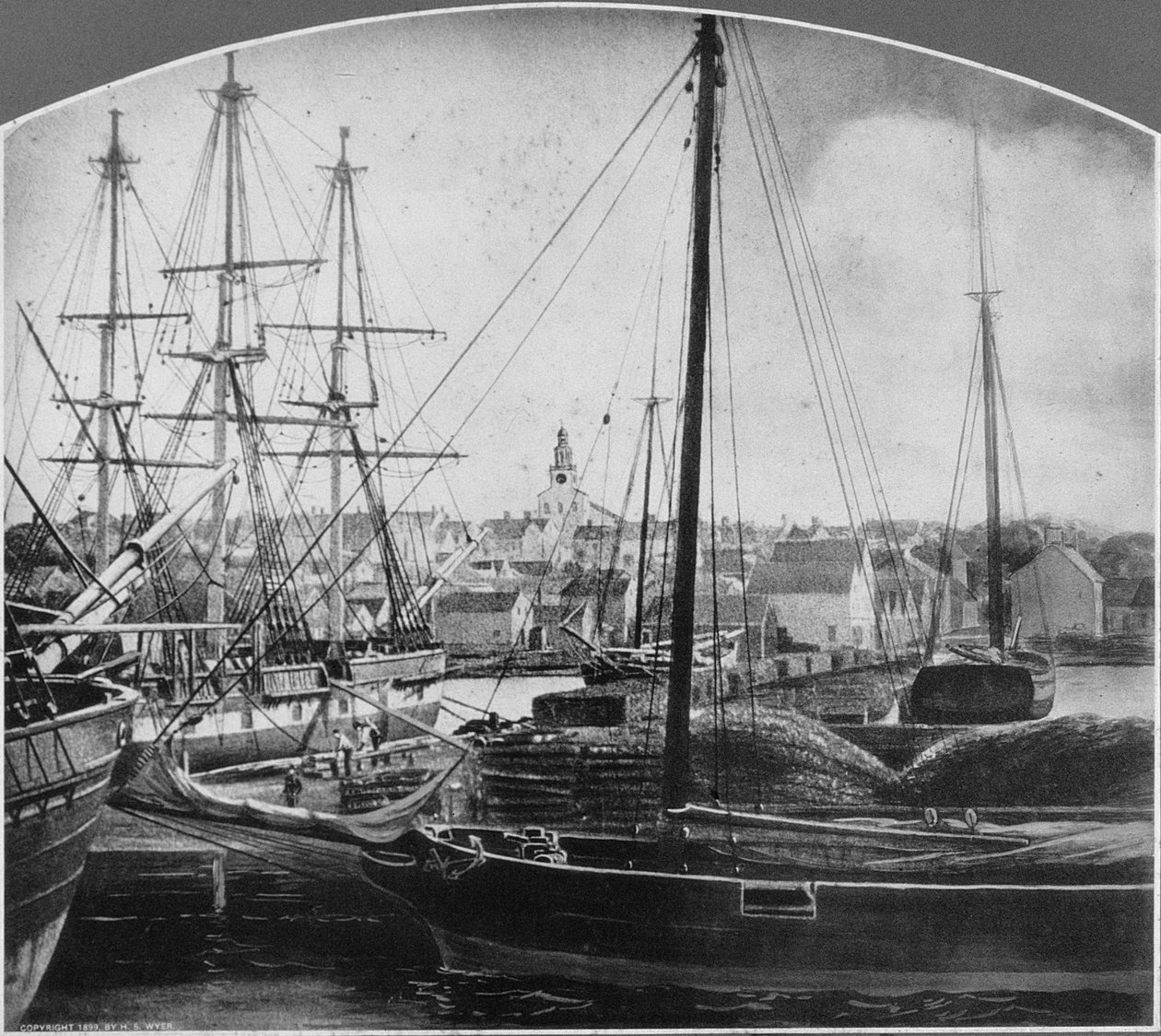 Port wielorybniczy, New Bedford autorstwa American Photographer