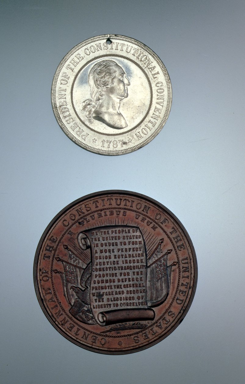 Konstytucyjne medale pamiątkowe, 1887 (metalowe) autorstwa American School