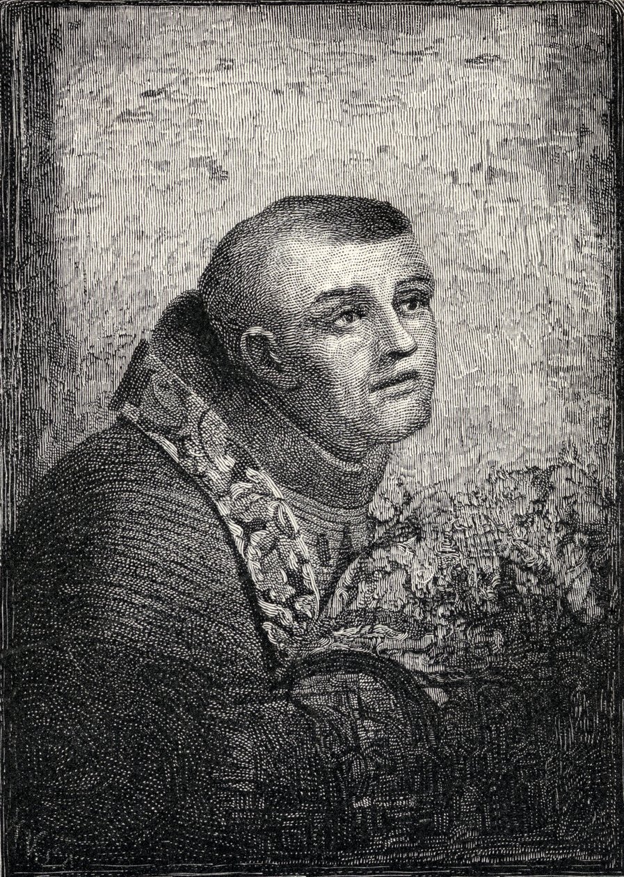 Ojciec Junipero Serra, z "The Century Illustrated Monthly Magazine", maj - październik, 1883 r. autorstwa American School