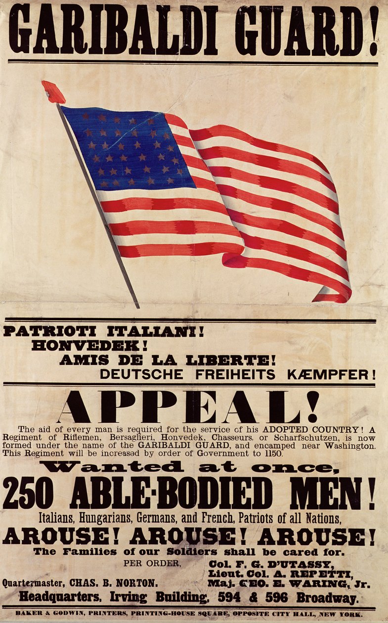 Straż Garibaldiego! Apel!, wyd. Baker Godwin autorstwa American School
