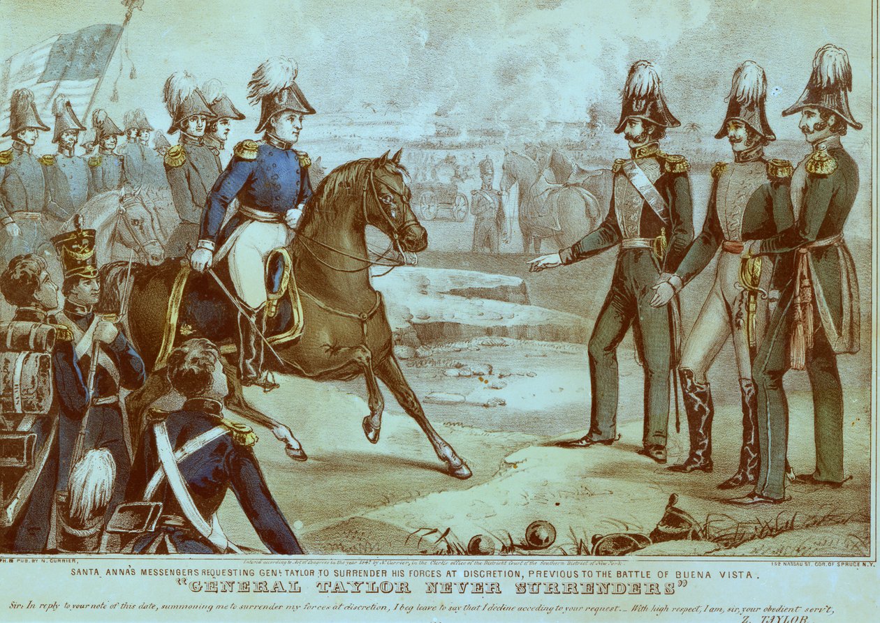 Generał Taylor nigdy się nie poddaje, 1847 autorstwa American School