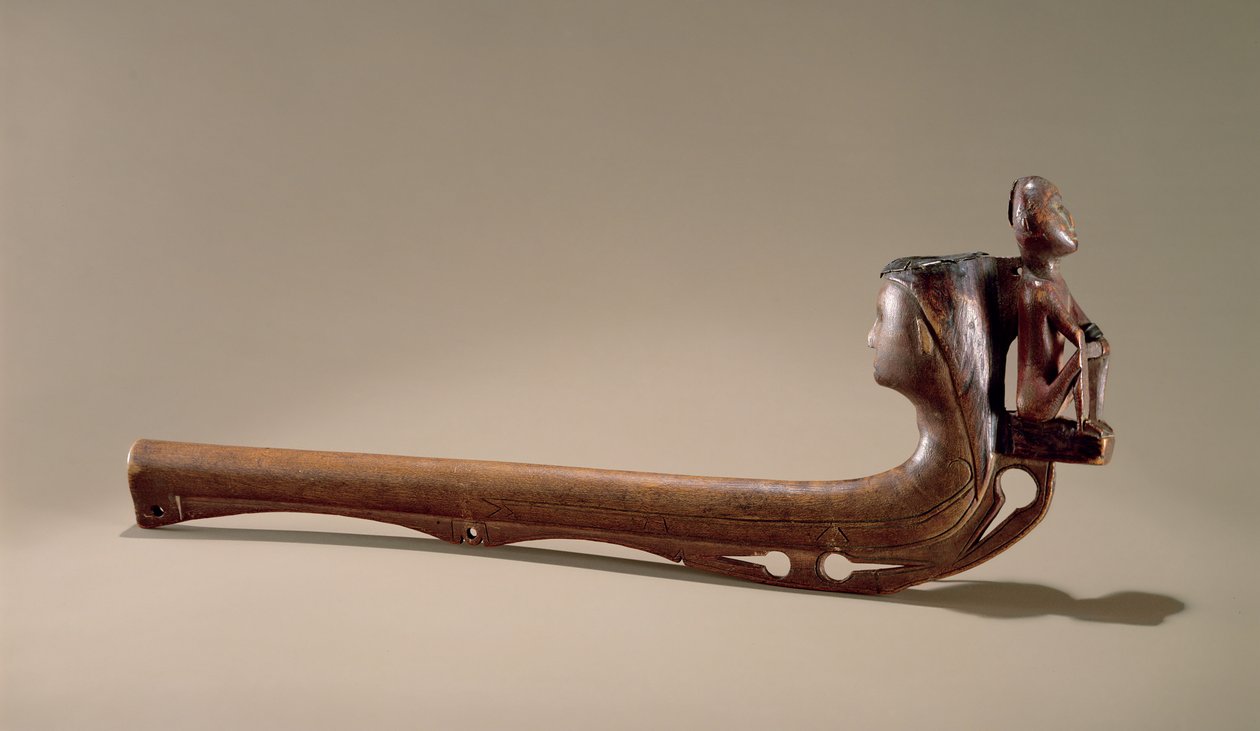 Iroquois پایپ، c.1725 (لرګي) پولی autorstwa American School