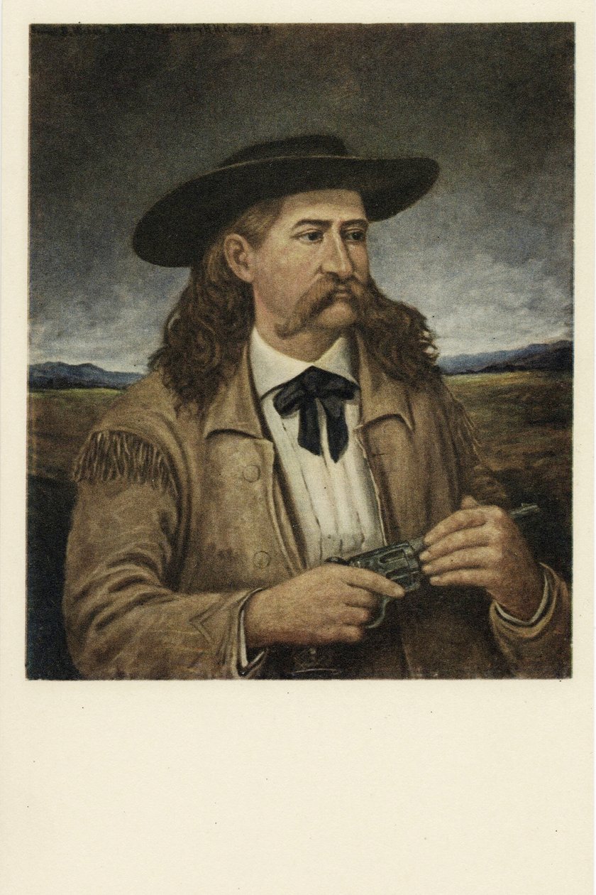 James Butler (Dziki Bill) Hickok (1817 - 1876), autorstwa American School