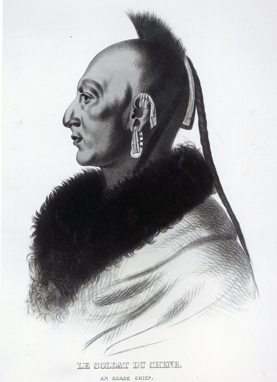 Le Soldat du Chene, wódz Osagów autorstwa American School