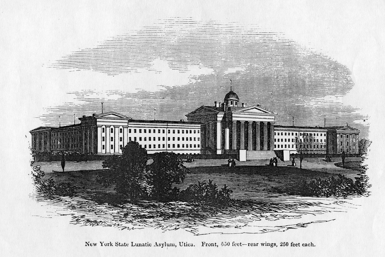 Nowy Jork Lunatic Asylum w Utica autorstwa American School