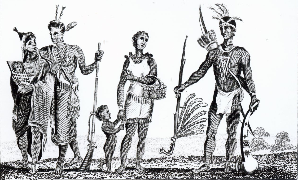 Indianie Ameryki Północnej, wyd. autorstwa Richarda Phillipsa, 1806 autorstwa American School