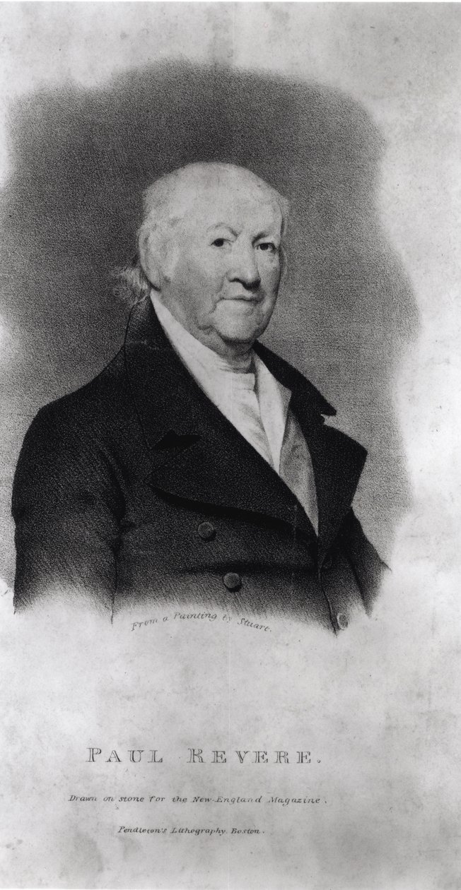 Paul Revere, z „The New England Magazine” autorstwa American School