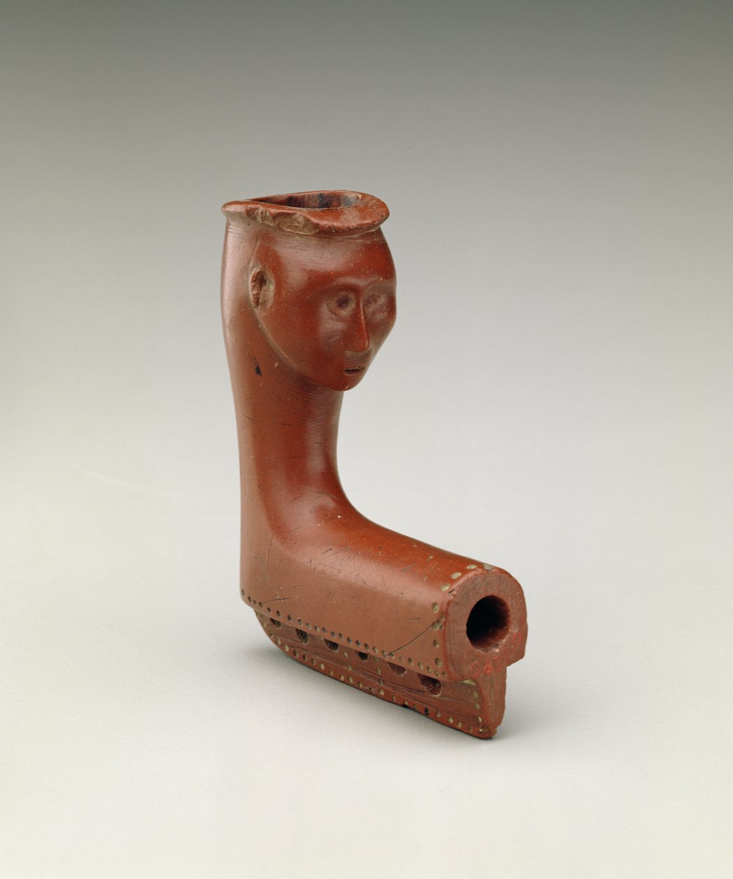 Pipe Bowl, Miami, rdzenni Amerykanie, 1750-1800 (rzeźbiony katlinit) autorstwa American School