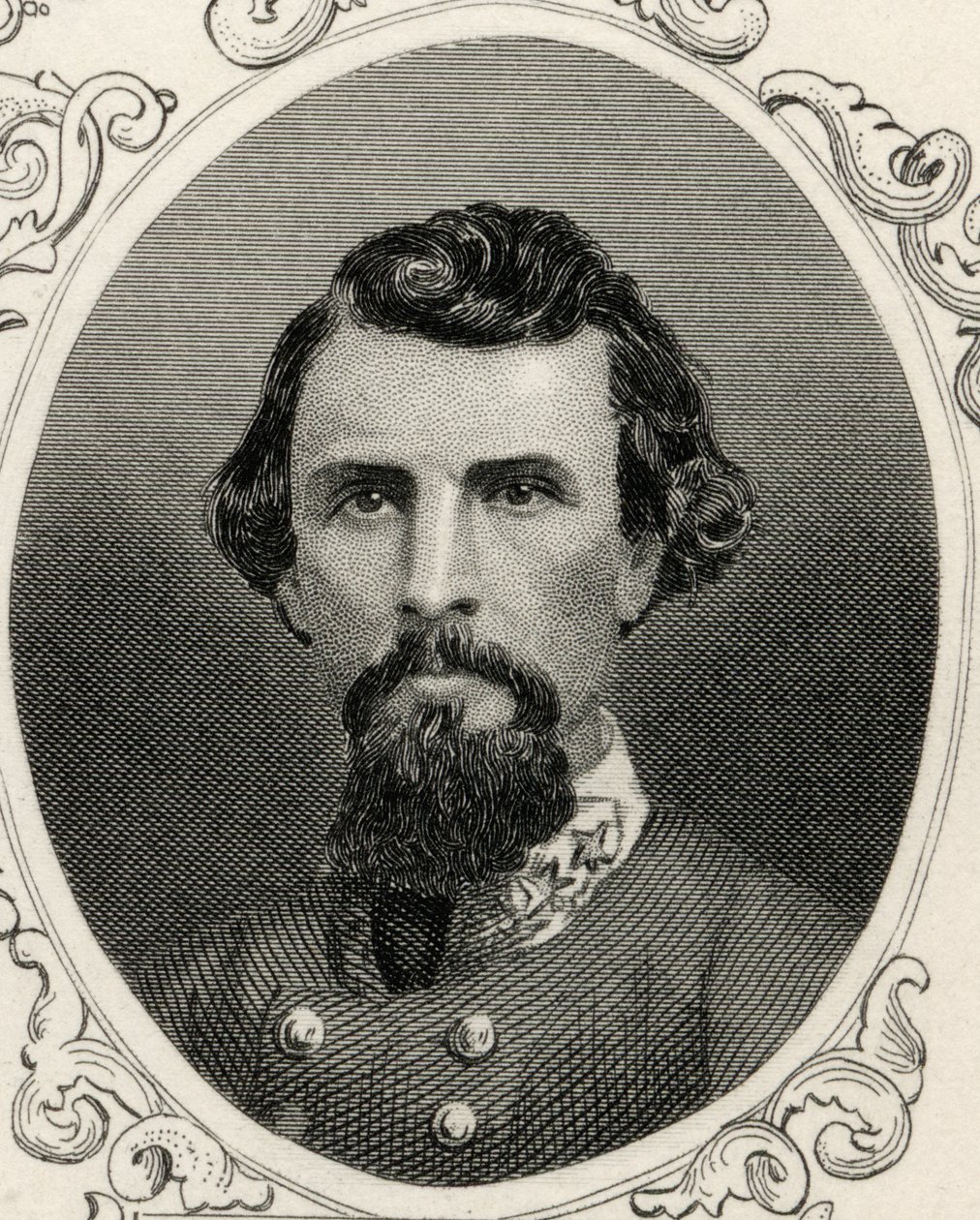 Portret Nathana Bedforda Forresta (1821-77) autorstwa American School