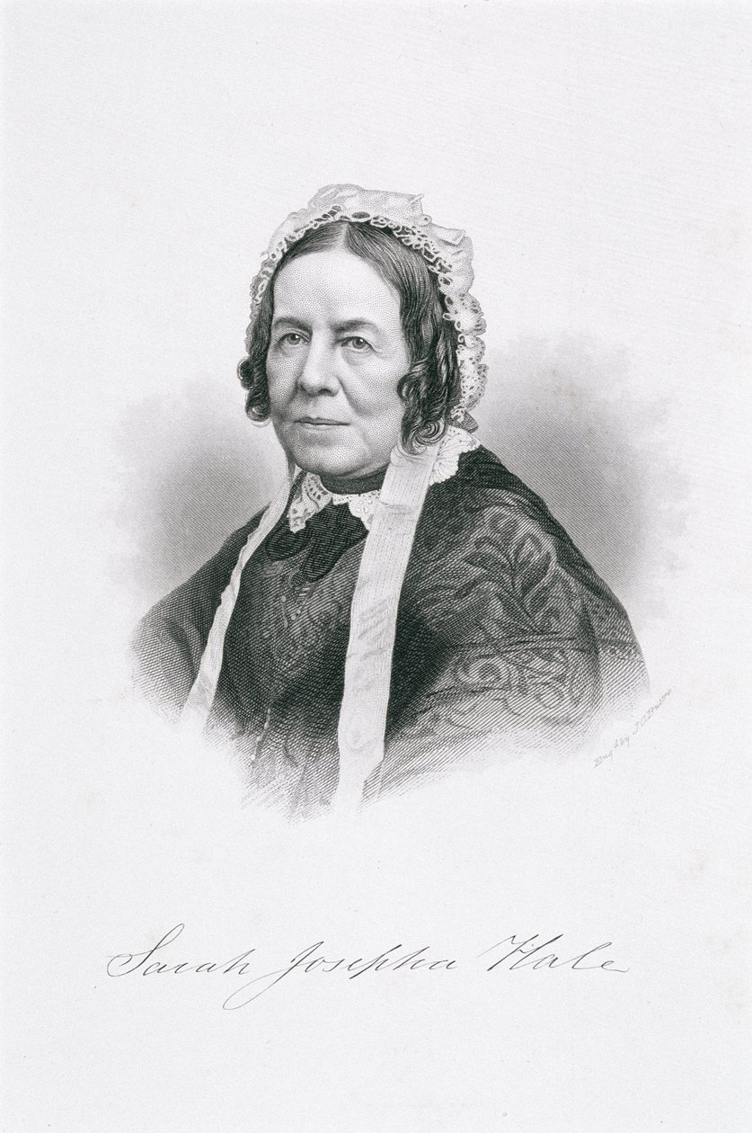 Portret Sarah Josepha Hale (1788-1879) autorstwa American School