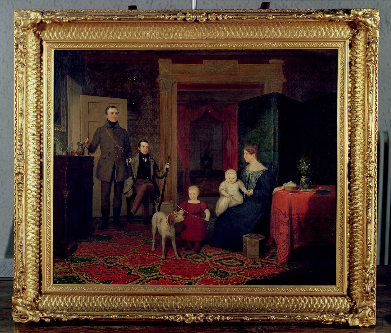 Portret rodziny Van Cortlandów, c.1830 (olej) autorstwa American School