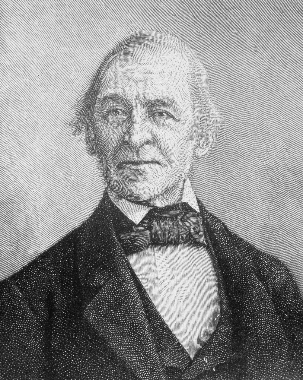 Ralph Waldo Emerson (1803-1882) amerykański wykładowca, poeta i eseista autorstwa American School