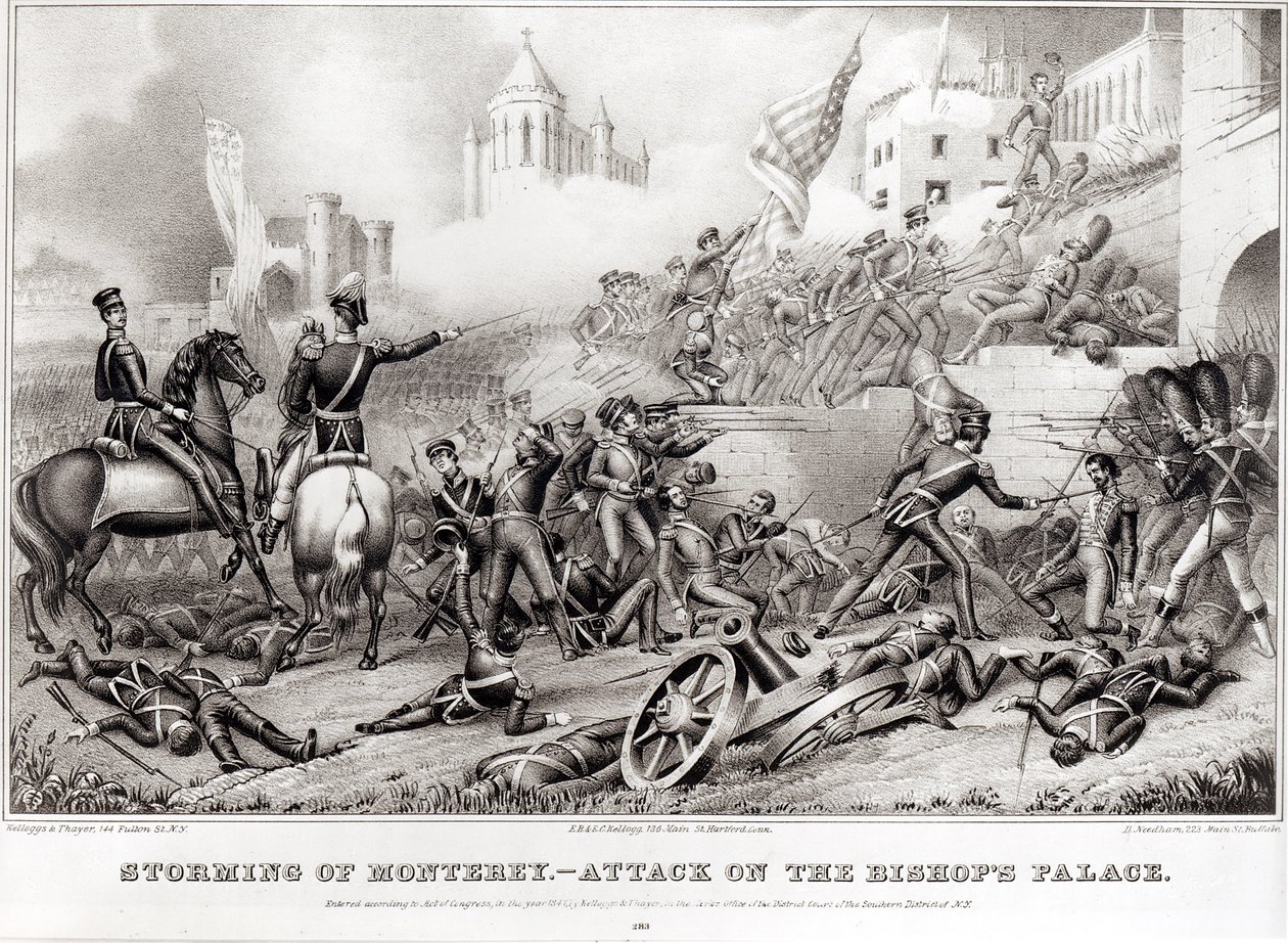 Szturm na Monterey. Atak na Pałac Biskupi w 1846, 1847 autorstwa American School