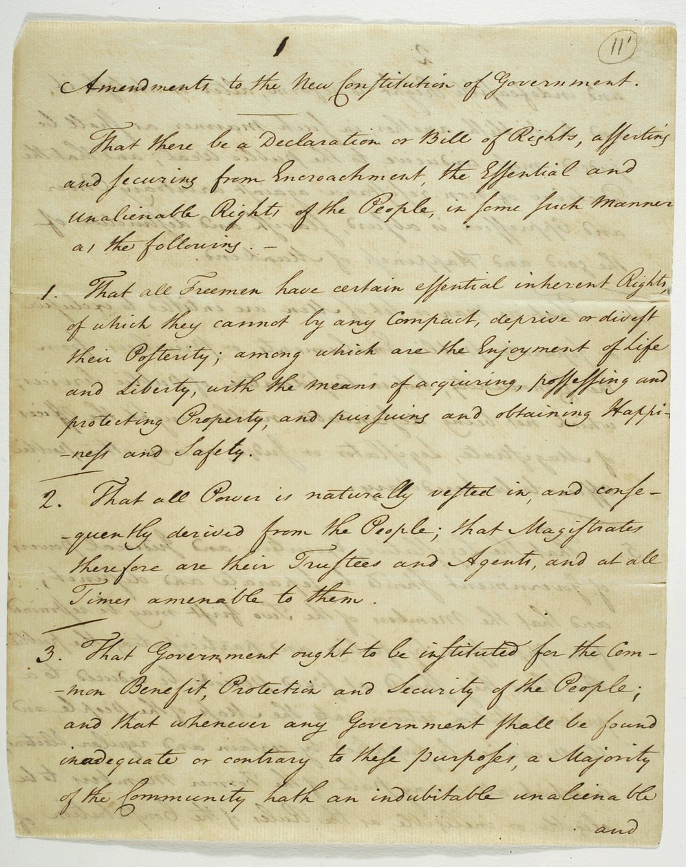 Karta Praw, kopia podpisana w Federal Hall, 1789 (tusz na papierze) autorstwa American School