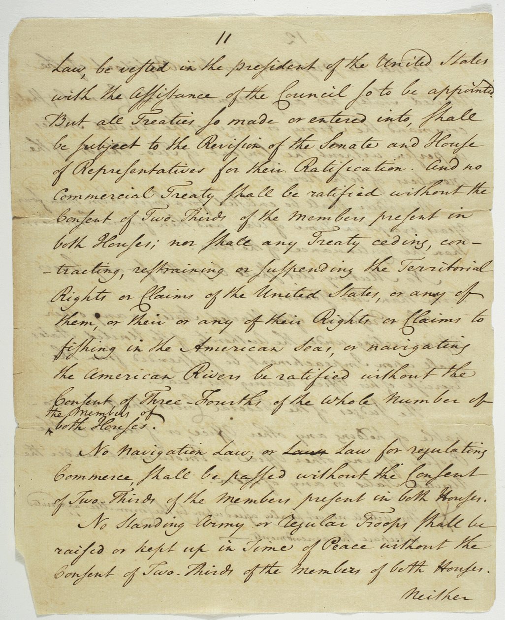 Karta Praw, kopia podpisana w Federal Hall, 1789 (tusz na papierze) autorstwa American School