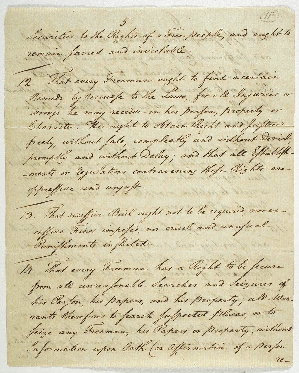 Karta Praw, kopia podpisana w Federal Hall, 1789 (tusz na papierze) autorstwa American School