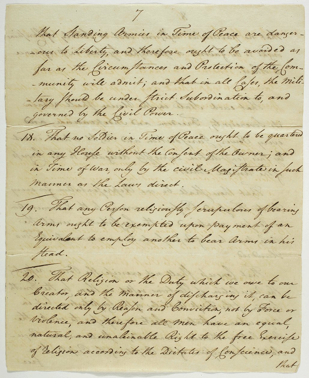 Karta Praw, kopia podpisana w Federal Hall, 1789 (tusz na papierze) autorstwa American School