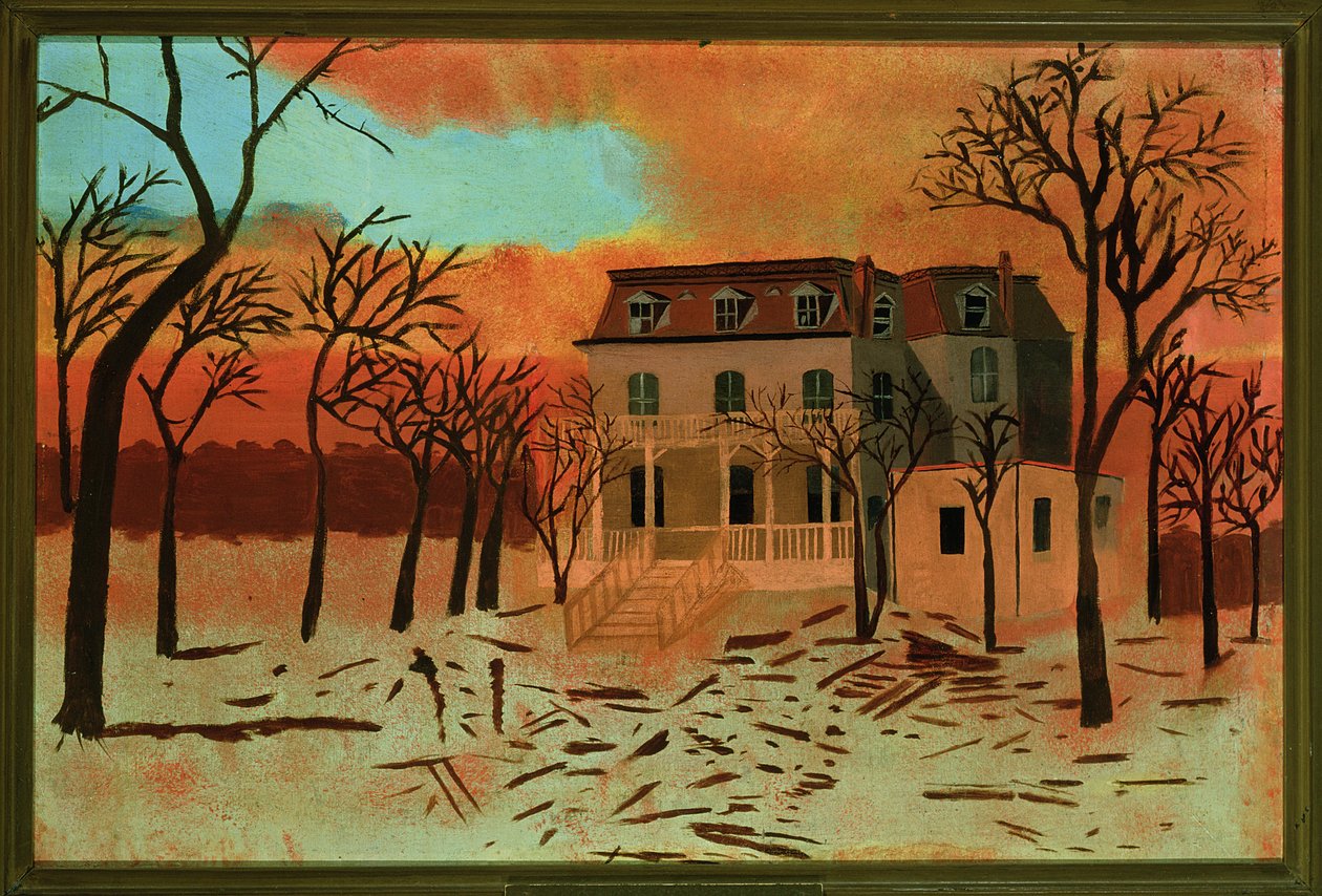 Dom Mahlona D. Ogdena po wielkim pożarze w Chicago w 1871 r autorstwa American School