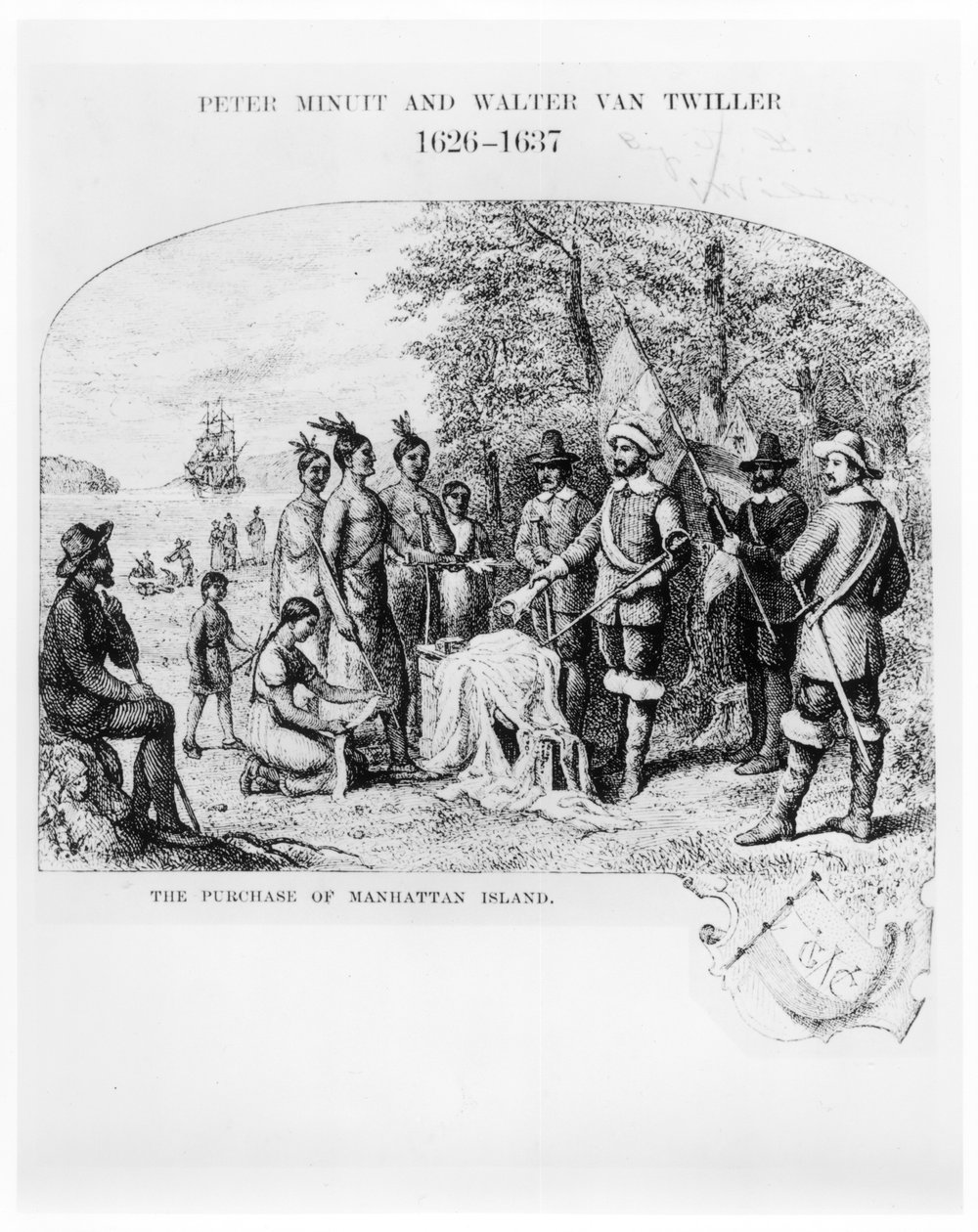 Zakup wyspy Manhattan, wrzesień 1626 autorstwa American School