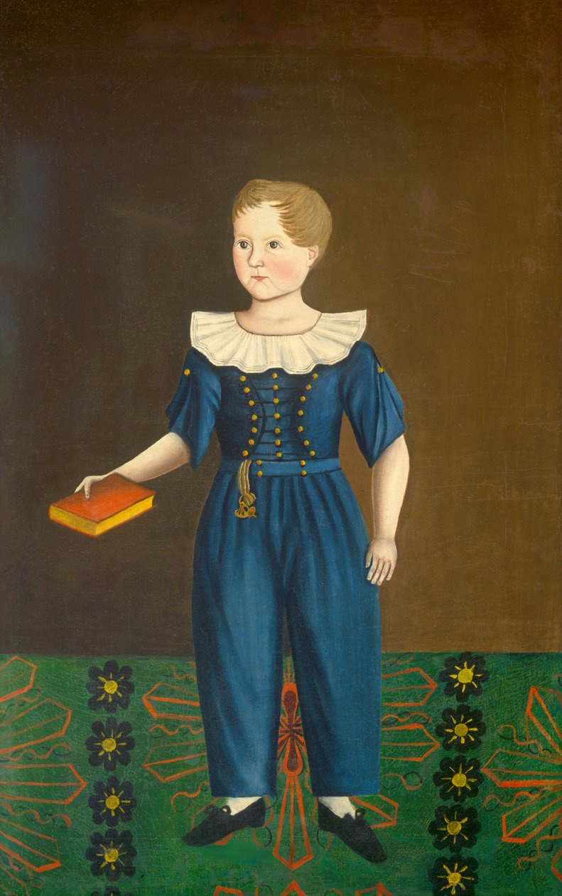 Chłopiec w kolorze niebieskim autorstwa American 19th Century