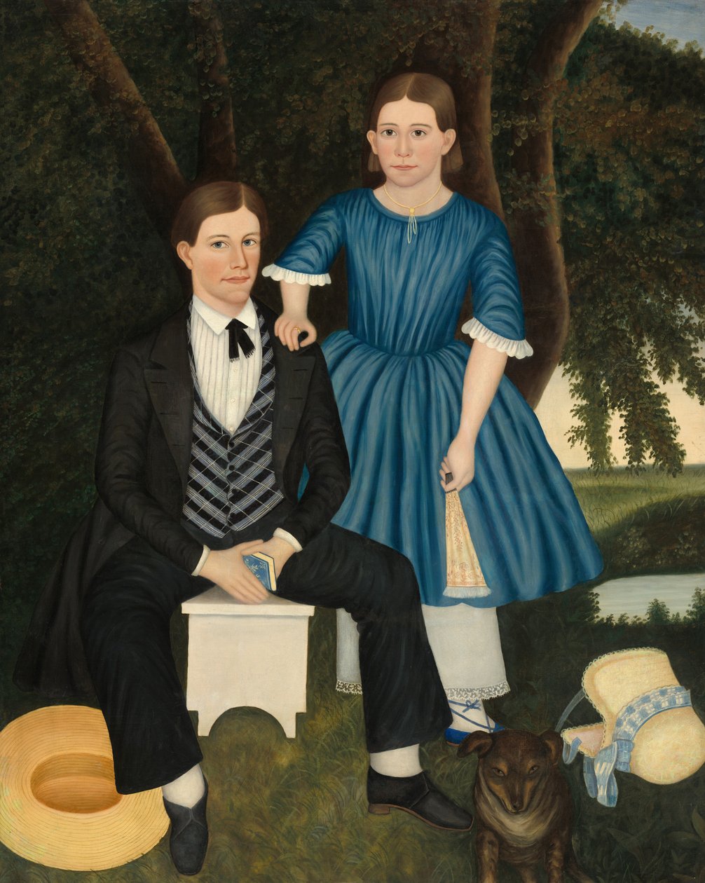 Brat i siostra autorstwa American 19th Century