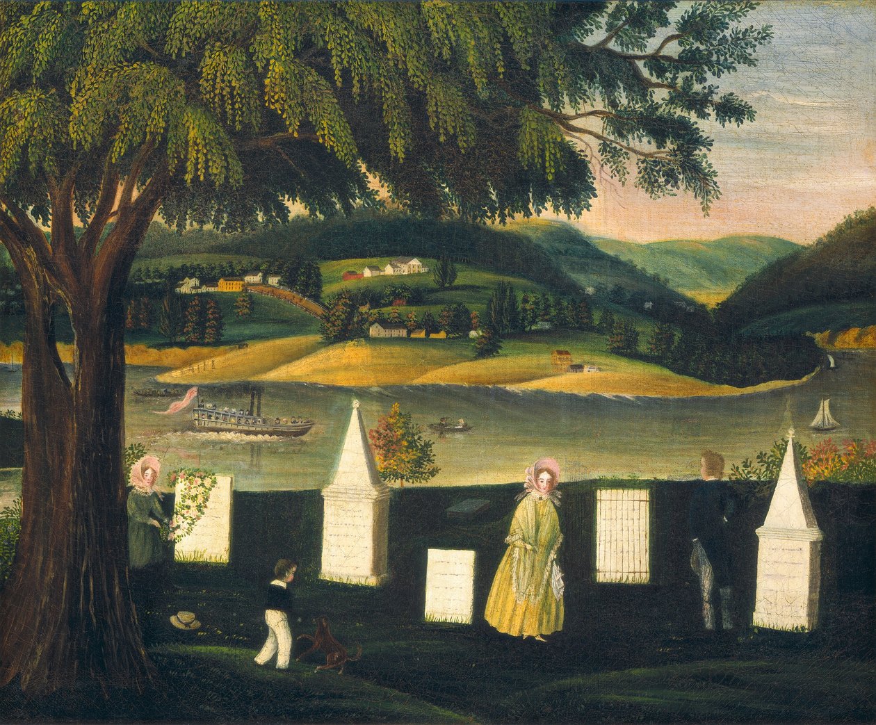Rodzinny cmentarz autorstwa American 19th Century