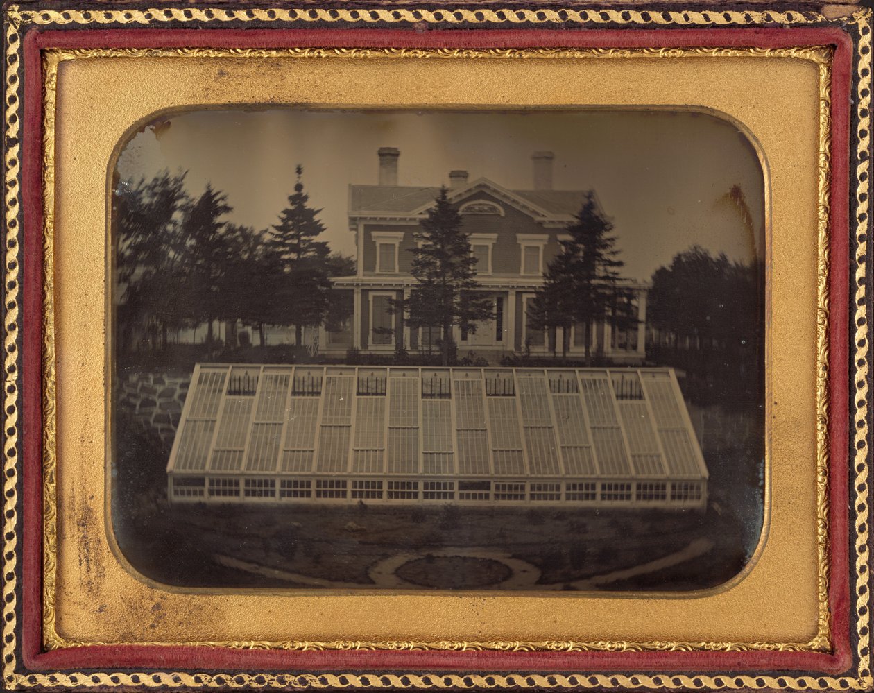 Dom ze szklarnią, Wirginia autorstwa American 19th Century