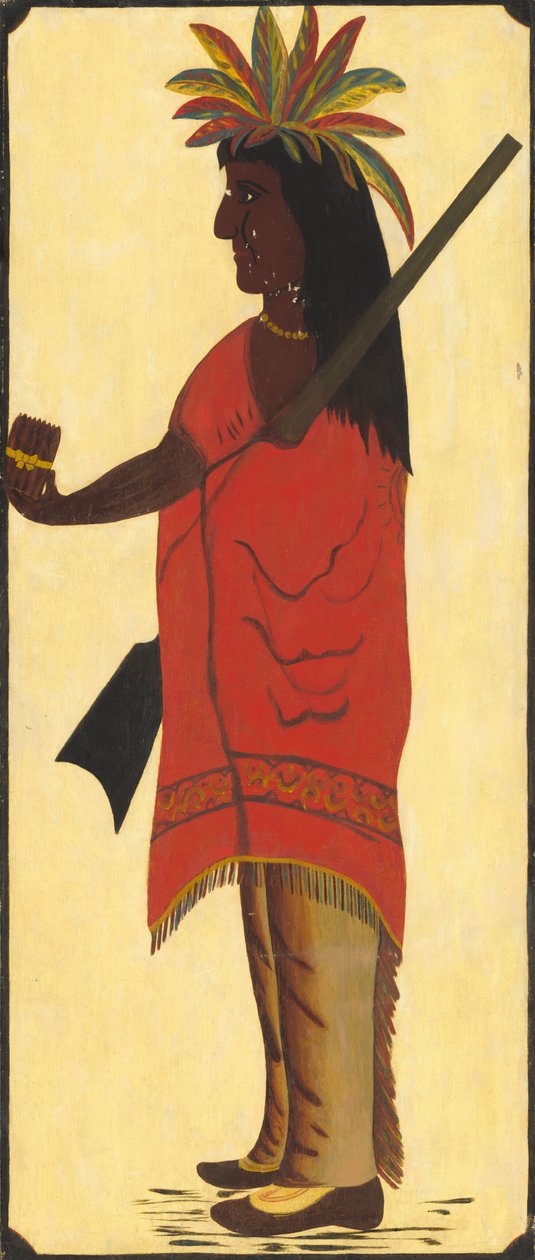 Znak Indyjskiego Sklepu Tytoniowego [awers, Indianin zwrócony w lewo] autorstwa American 19th Century