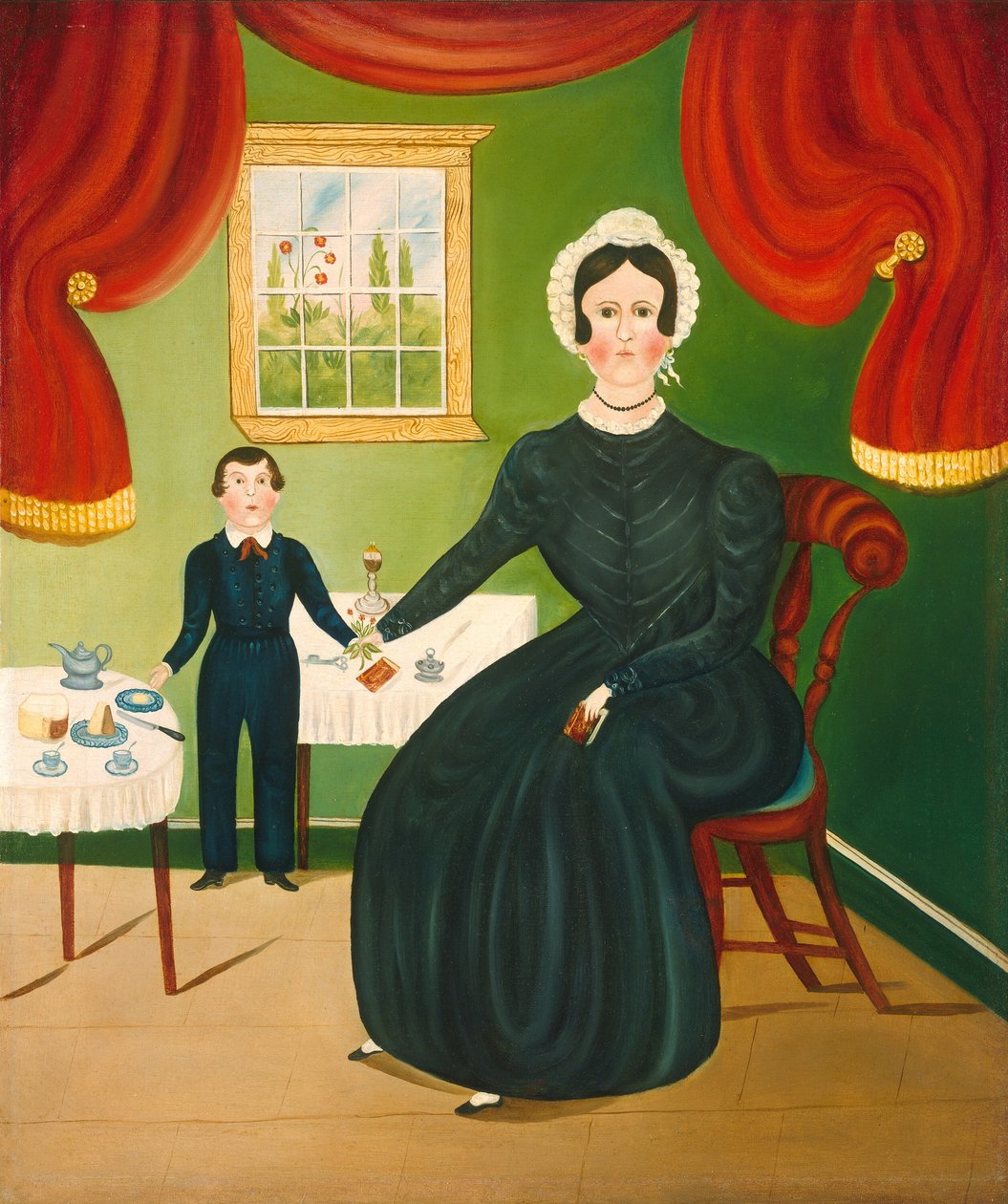 Scena wewnętrzna autorstwa American 19th Century