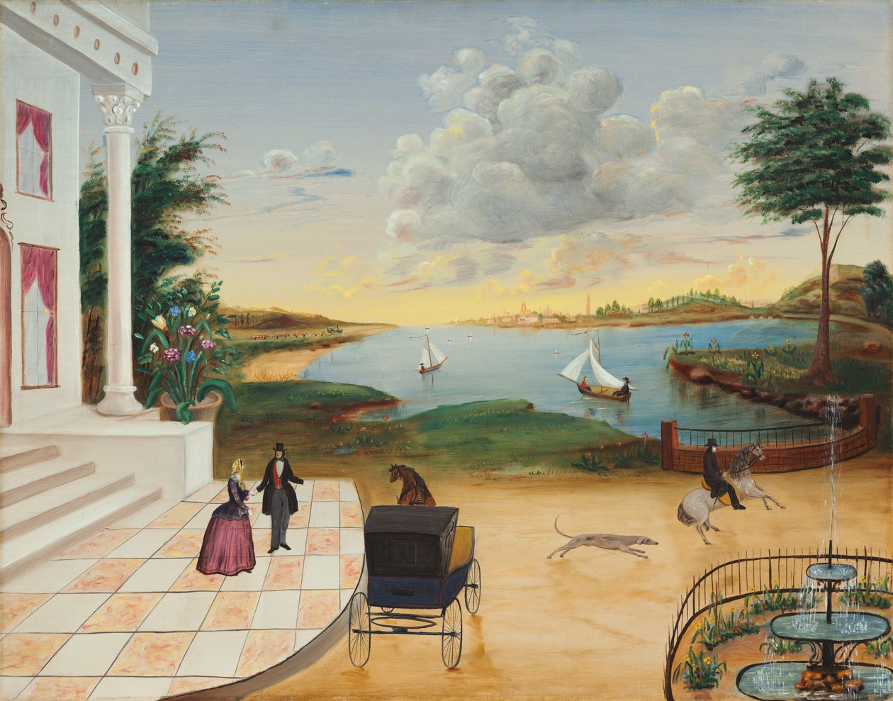 Opuszczenie dworku autorstwa American 19th Century